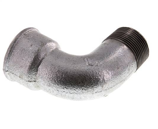 90deg Angled Fitting 1 1/4'' Male R x Female Rp Short Cast Iron 25bar (351.25psi)