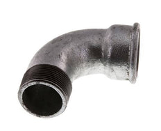 90deg Angled Fitting 1 1/2'' Male R x Female Rp Short Cast Iron 25bar (351.25psi)