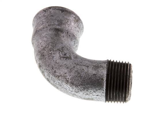 90deg Angled Fitting 1'' Male R x Female Rp Short Cast Iron 25bar (351.25psi)