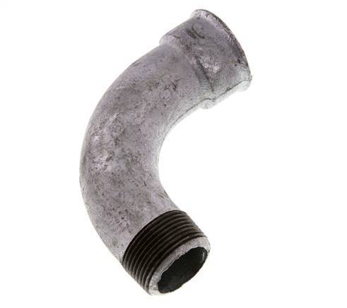 90deg Angled Fitting 1 1/4'' Male R x Female Rp Long Cast Iron 25bar (351.25psi)