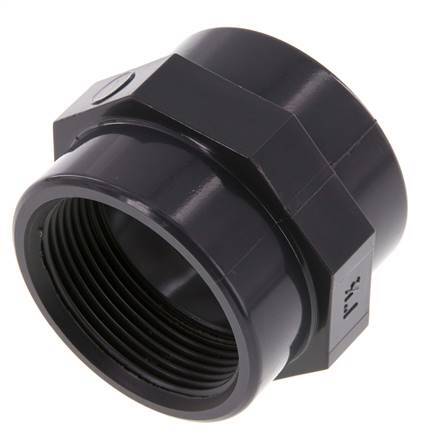 Socket Rp1 1/2'' Female PVC-U 16bar (224.8psi) EN 1452-3 [2 Pieces]