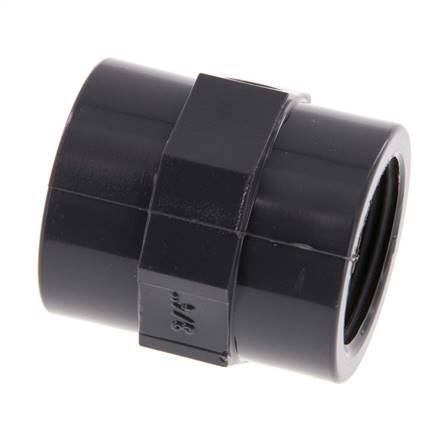 Socket Rp3/4'' Female PVC-U 16bar (224.8psi) EN 1452-3 [2 Pieces]