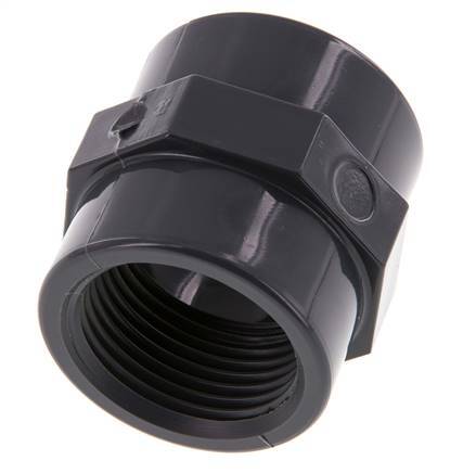 Socket Rp1'' Female PVC-U 16bar (224.8psi) EN 1452-3 [2 Pieces]