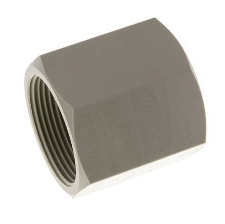 Socket G1 1/2'' Female Polypropylene (pp) 10bar (140.5psi) FDA 55mm Hex