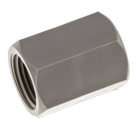 Socket G1/2'' Female Polypropylene (pp) 10bar (140.5psi) FDA 27mm Hex