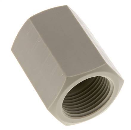 Socket G1'' Female Polypropylene (pp) 10bar (140.5psi) FDA 43mm Hex