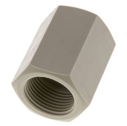 Socket G1'' Female Polypropylene (pp) 10bar (140.5psi) FDA 43mm Hex