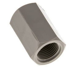 Socket G3/8'' Female Polypropylene (pp) 10bar (140.5psi) FDA 22mm Hex