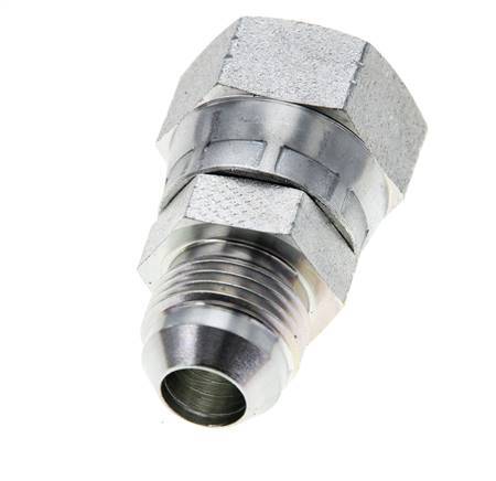 JIC Reducing Nipple UNF 3/4''-16 Male x UNF 7/8''-14 Female Steel 210bar (2950.5psi)