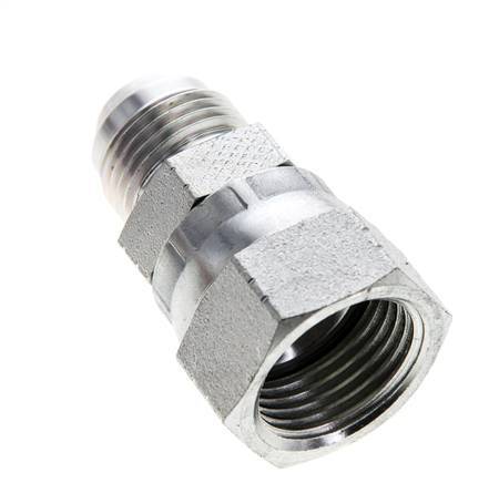 JIC Reducing Nipple UNF 3/4''-16 Male x UNF 7/8''-14 Female Steel 210bar (2950.5psi)