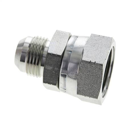 JIC Reducing Nipple UN 1-1/16''-12 Male x UN 1-5/16''-12 Female Steel 170bar (2388.5psi)