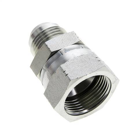 JIC Reducing Nipple UN 1-1/16''-12 Male x UN 1-5/16''-12 Female Steel 170bar (2388.5psi)