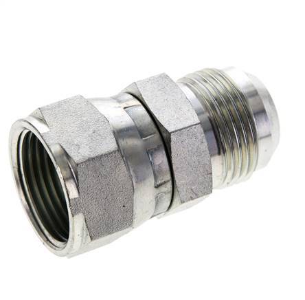 JIC Nipple UN 1-3/16''-12 Male x Female Steel 170bar (2388.5psi)