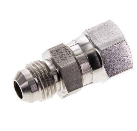 JIC Nipple UNF 9/16''-18 Male x Female Stainless Steel 275bar (3863.75psi)