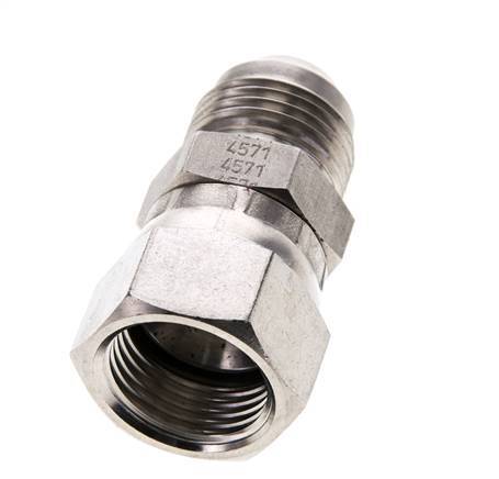 JIC Nipple UNF 7/8''-14 Male x Female Stainless Steel 210bar (2950.5psi)