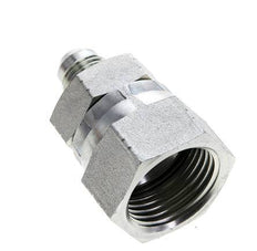 JIC Reducing Nipple UNF 9/16''-18 Male x UN 1-1/16''-12 Female Steel 210bar (2950.5psi)