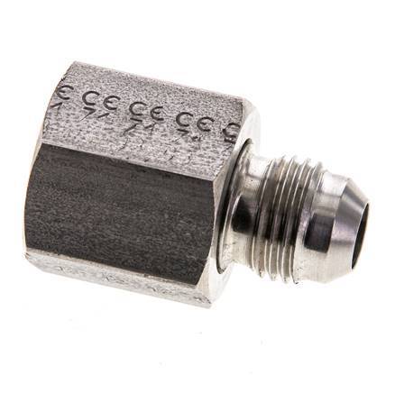 JIC Reducing Nipple UNF 9/16''-18 Male x UNF 3/4''-16 Female Stainless Steel 275bar (3863.75psi)