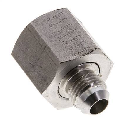 JIC Reducing Nipple UNF 9/16''-18 Male x UNF 7/8''-14 Female Stainless Steel 210bar (2950.5psi)