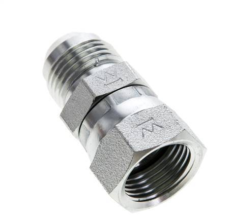 JIC Nipple UNF 7/8''-14 Male x Female Steel 210bar (2950.5psi)