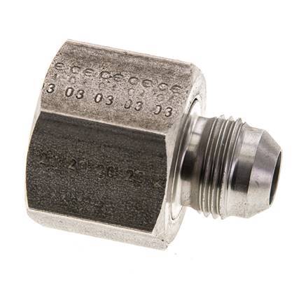 JIC Reducing Nipple UNF 3/4''-16 Male x UN 1-1/16''-12 Female Stainless Steel 210bar (2950.5psi)