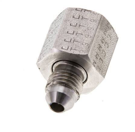 JIC Reducing Nipple UNF 7/16''-20 Male x UNF 9/16''-18 Female Stainless Steel 275bar (3863.75psi)