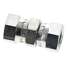 Reducing Straight Connector G1/4'' Female High Pressure Steel 60° Cone 575bar (8078.75psi) Hydraulic [2 Pieces]