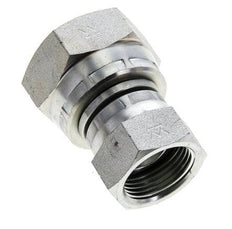 Reducing Straight Connector G3/4'' x G1'' Female High Pressure Steel 60° Cone 150bar (2107.5psi) Hydraulic