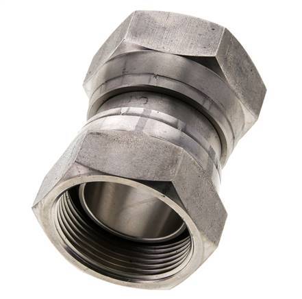 Reducing Straight Connector G1 1/2'' Female High Pressure Stainless Steel 60° Cone 125bar (1756.25psi) Hydraulic