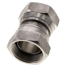 Reducing Straight Connector G1 1/2'' Female High Pressure Stainless Steel 60° Cone 125bar (1756.25psi) Hydraulic