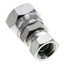 Reducing Straight Connector G3/8'' x G1/2'' Female High Pressure Steel 60° Cone 300bar (4215.0psi) Hydraulic