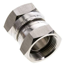 Reducing Straight Connector G1 1/4'' Female High Pressure Stainless Steel 60° Cone 150bar (2107.5psi) Hydraulic