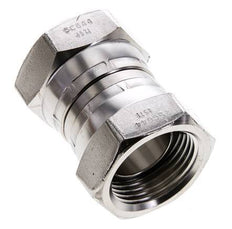 Reducing Straight Connector G1'' Female High Pressure Stainless Steel 60° Cone 150bar (2107.5psi) Hydraulic