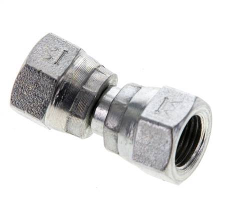 Reducing Straight Connector G1/8'' Female High Pressure Steel 60° Cone 575bar (8078.75psi) Hydraulic