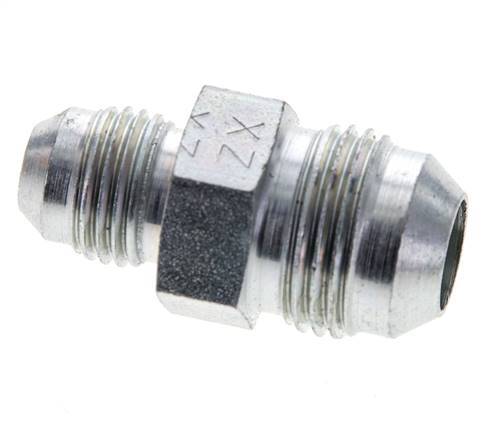 JIC Reducing Double Nipple UNF 9/16''-18 x UNF 3/4''-16 Steel 275bar (3863.75psi) [2 Pieces]