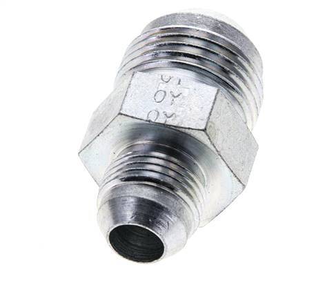 JIC Reducing Double Nipple UNF 3/4''-16 x UN 1-1/16''-12 Steel 210bar (2950.5psi)