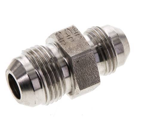 JIC Reducing Double Nipple UNF 3/4''-16 x UNF 7/8''-14 Stainless Steel 210bar (2950.5psi)
