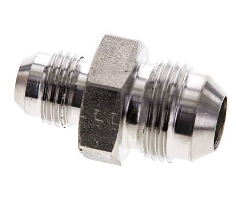 JIC Reducing Double Nipple UNF 9/16''-18 x UNF 3/4''-16 Stainless Steel 275bar (3863.75psi)