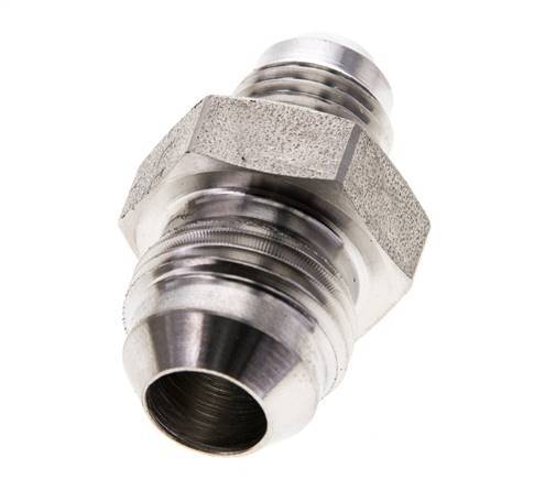 JIC Reducing Double Nipple UNF 9/16''-18 x UNF 3/4''-16 Stainless Steel 275bar (3863.75psi)