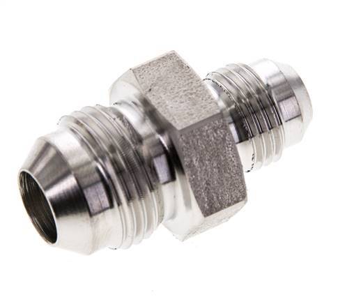 JIC Reducing Double Nipple UNF 9/16''-18 x UNF 3/4''-16 Stainless Steel 275bar (3863.75psi)