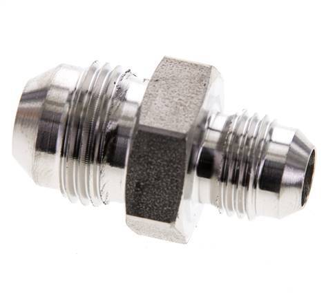 JIC Reducing Double Nipple UNF 9/16''-18 x UNF 3/4''-16 Stainless Steel 275bar (3863.75psi)