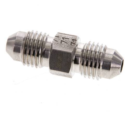 JIC Double Nipple UNF 7/16''-20 Stainless Steel 310bar (4355.5psi)
