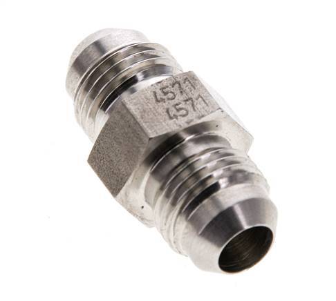 JIC Double Nipple UNF 9/16''-18 (Dash Size 6) Stainless Steel