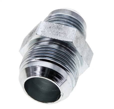JIC Reducing Double Nipple UN 1-1/16''-12 x UN 1-5/16''-12 Steel 170bar (2388.5psi)