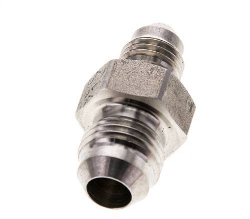JIC Reducing Double Nipple UNF 7/16''-20 x UNF 9/16''-18 Stainless Steel 275bar (3863.75psi)
