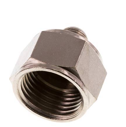 Reducing Adapter R1/8'' Male x Rp1/2'' Female Nickel-plated Brass 16bar (224.8psi) [2 Pieces]