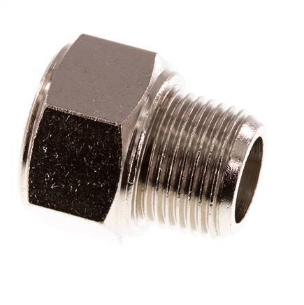 Threaded Extension 3/8'' R Male x Rp Female Nickel-plated Brass 16bar (224.8psi) [2 Pieces]
