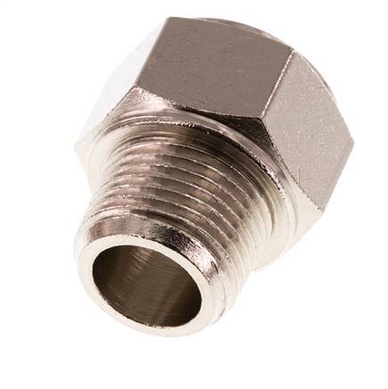 Threaded Extension 3/8'' R Male x Rp Female Nickel-plated Brass 16bar (224.8psi) [2 Pieces]
