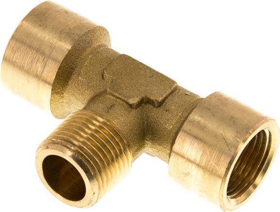 Tee Fitting G3/8'' Female x R3/8'' Male Brass 16bar (224.8psi) [2 Pieces]