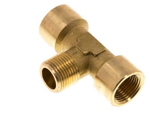 Tee Fitting G3/8'' Female x R3/8'' Male Brass 16bar (224.8psi) [2 Pieces]