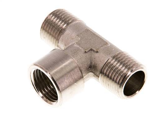 Tee Fitting R1/2'' Male x G1/2'' Female Nickel-plated Brass 16bar (224.8psi)
